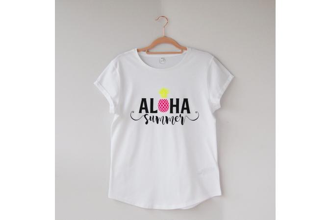 Camiseta Aloha Blanca