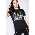 Animal Print Box Logo T-shirt Black