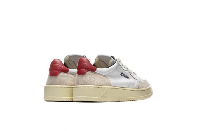 AUTRY 01 LOW WOM LEAT/SUEDE WHT/BRD