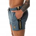 TAPED SWIM SHORTS ANTHRACITE GOLD