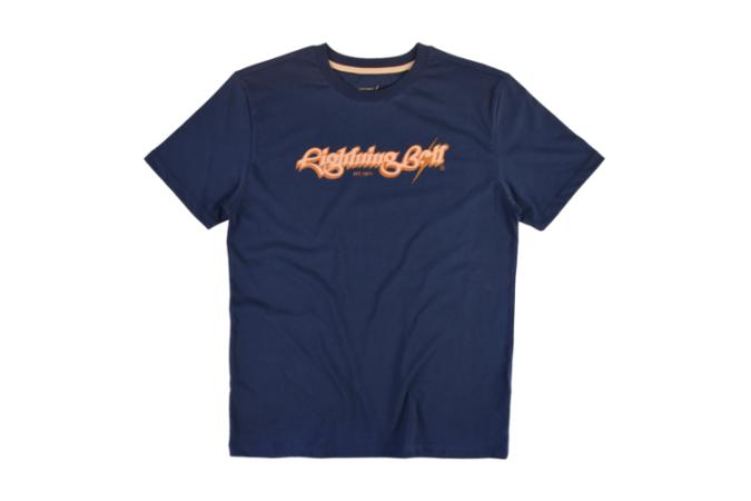 Camiseta Bolt Script Tee Drees Blue