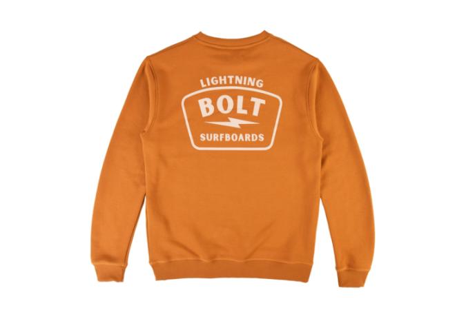 Sudadera Bolt Surfboards Crew Golden Brown