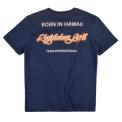 BORN IN HAWAII TEE DRESS BLUE