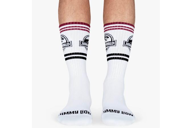Calcetines Jimmy Lion Athletic Jurassic White