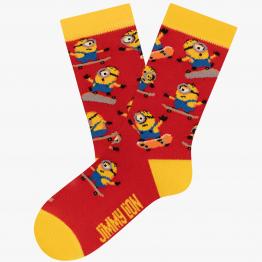 Calcetines Kids Minions Skaters Red