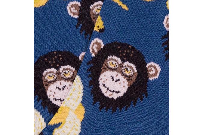 Calcetines Kids Monkeys Bananas Blue
