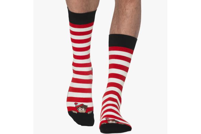 Calcetines Jimmy Lion Wally Peek-A-Boo Red/White