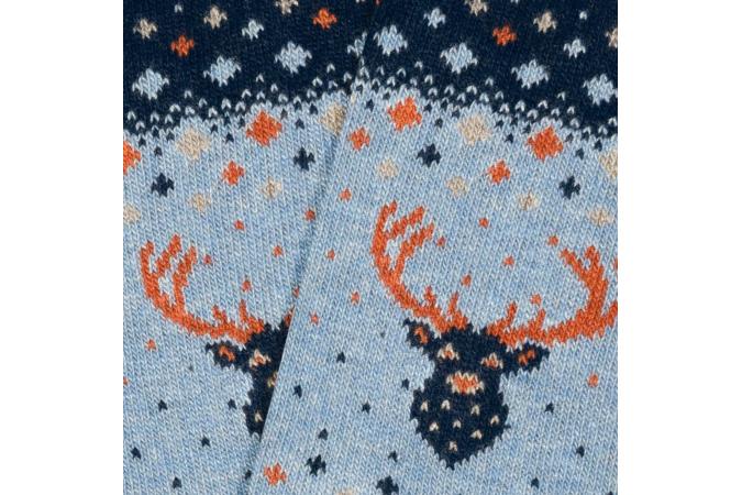 Calcetines Winter Deer Light Blue
