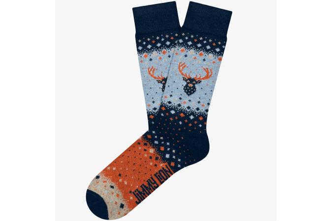 Calcetines Winter Deer Light Blue