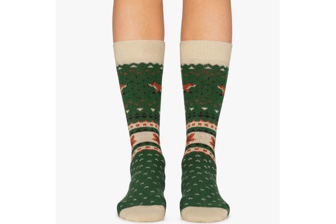 Calcetines Winter Fox Dark Green
