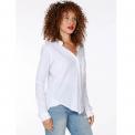 Camisa Bobi Collar Button Up Top Blanca