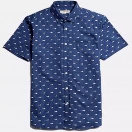 Camisa Cognito S/S Shirt Wale Blue