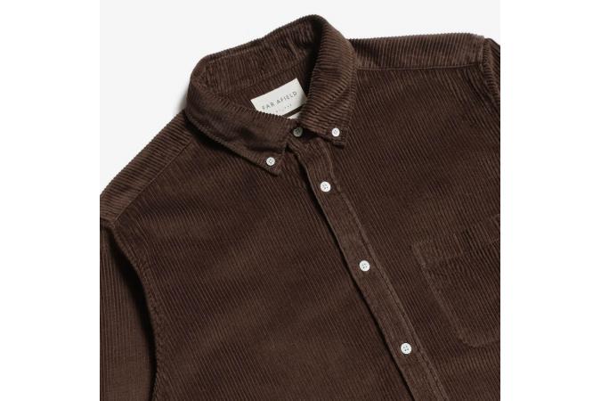 Camisa Far Afield Mod Button Down L/S Shirt Brown