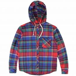 Camisa Hamilton Assorted Flannel Hooded Roja/Azul