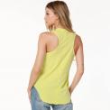 Camiseta Bobi Curved Raw Edge Tank Zest Fluor