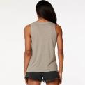 Camiseta Bobi Split Hem Tank Clay Marron