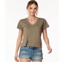 Camiseta Bobi V-Neck Pocket Tee Java Marron