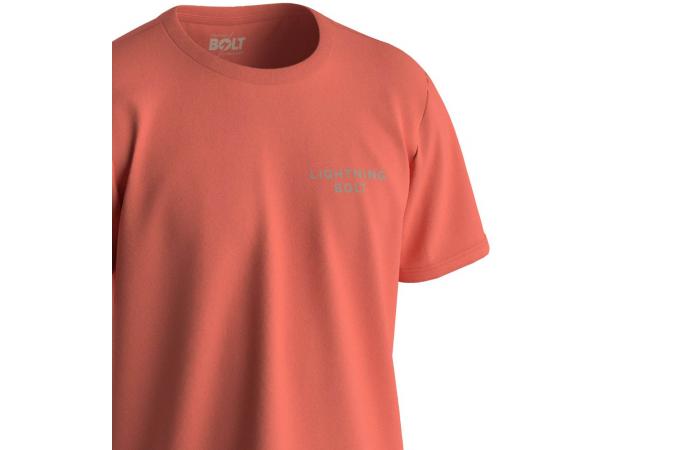 Camiseta Bolt Handshake Tee Coral