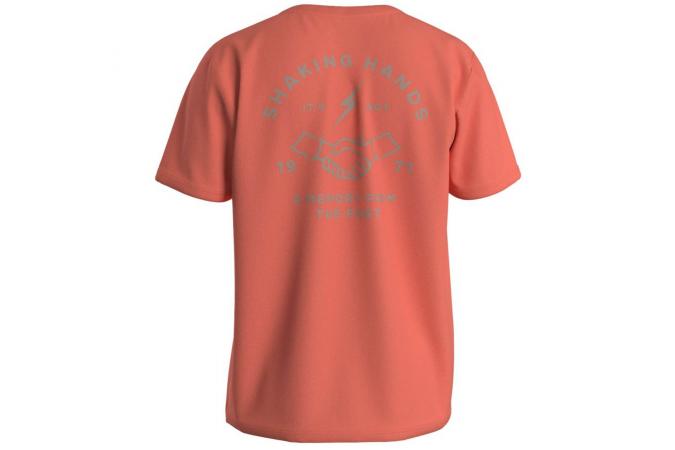 Camiseta Bolt Handshake Tee Coral