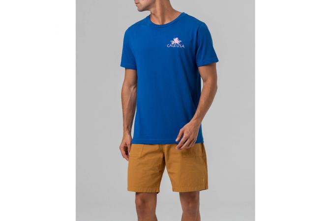 Camiseta Bolt Long Beach Tee Azul