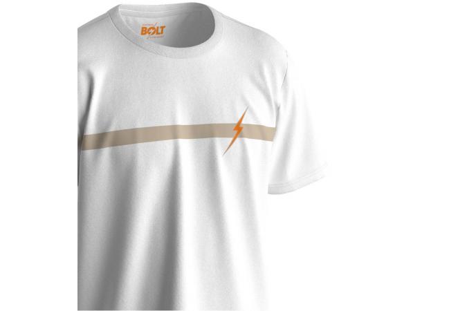 Camiseta Bolt Stripe Tee Blanca