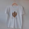 Camiseta Cactus Leopardo Blanco