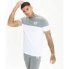 Camiseta Colour Block White/Charcoal Marl