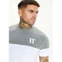 Camiseta Colour Block White/Charcoal Marl