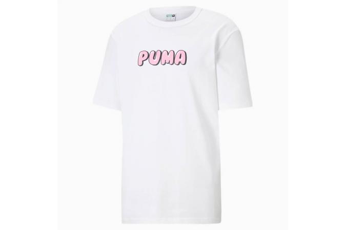 Camiseta Downtown Graphic Tee Puma White Star Sapphire