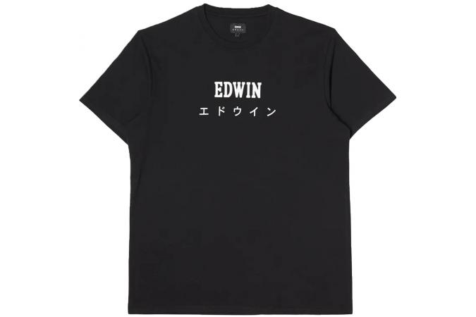 Camiseta Edwin Japan TS Black Garment Washed Negra