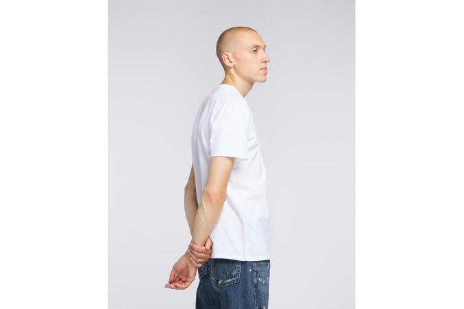 EDWIN LOGO CHEST TS COTTON SINGLE JERSEY WHITE GARMENT