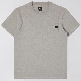 Camiseta Edwin Pocket TS Mid Grey Marl