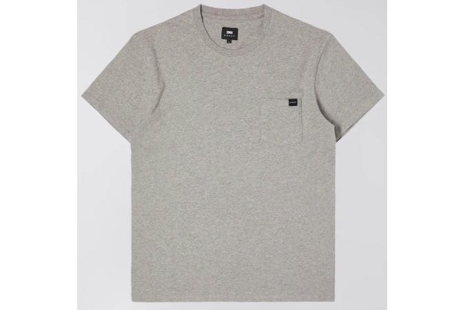 Camiseta Edwin Pocket TS Mid Grey Marl