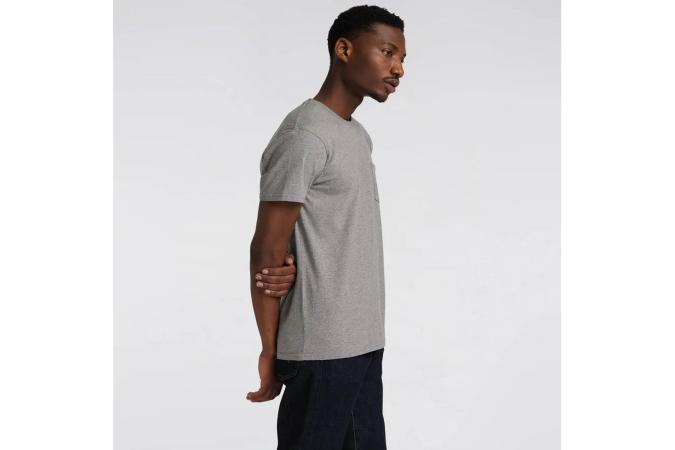 Camiseta Edwin Pocket TS Mid Grey Marl