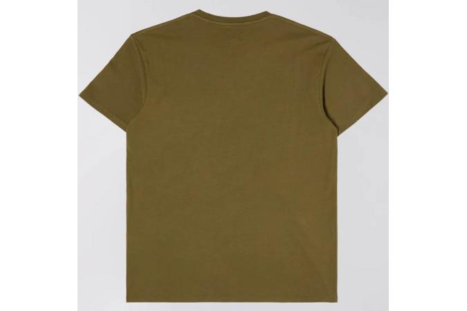 Camiseta Edwin Pocket Ts Uniform Green Garment Washed