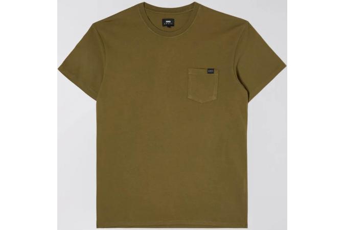 Camiseta Edwin Pocket Ts Uniform Green Garment Washed