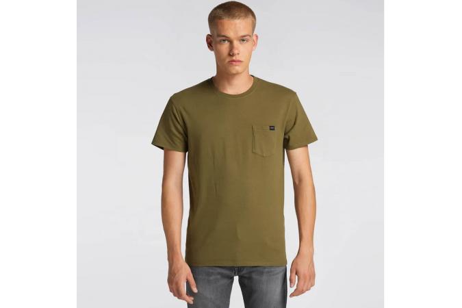 Camiseta Edwin Pocket Ts Uniform Green Garment Washed