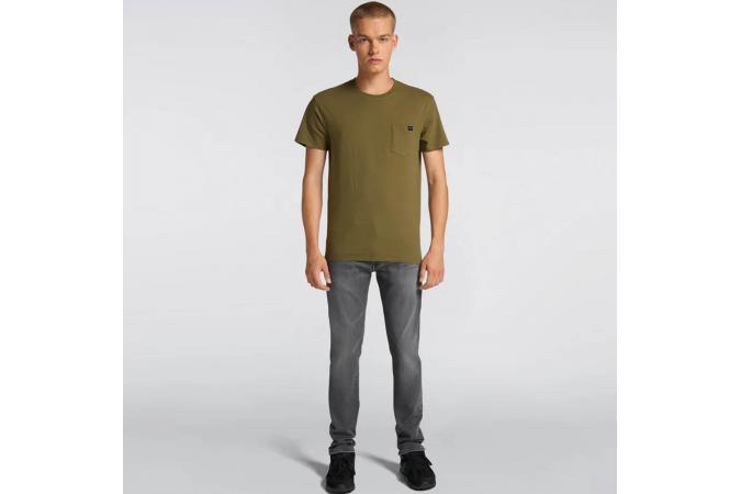 Camiseta Edwin Pocket Ts Uniform Green Garment Washed