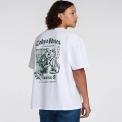 Camiseta Edwin Tokyo Roses Blanca y Verde