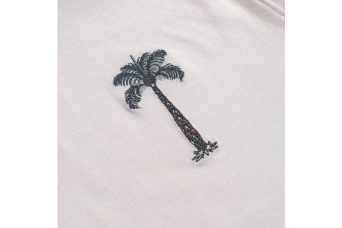 Camiseta Far Afield Embroidered Plams White