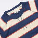 Camiseta Far Afield Raglan Dos Stripe Azul / Beige