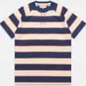 Camiseta Far Afield Raglan Dos Stripe Azul / Beige