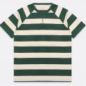 Camiseta Far Afield Raglan Dos Stripe Verde / Beige