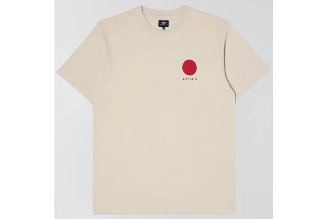 Camiseta Japanese Sun TS Silver Grev Garment Washed Beige