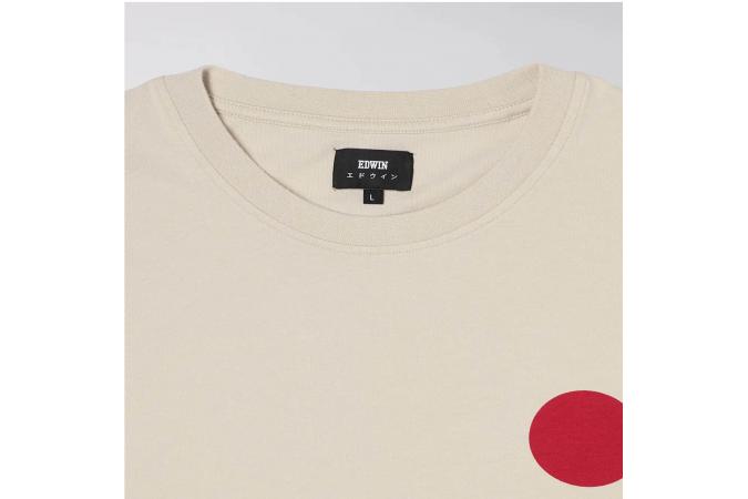 Camiseta Japanese Sun TS Silver Grev Garment Washed Beige