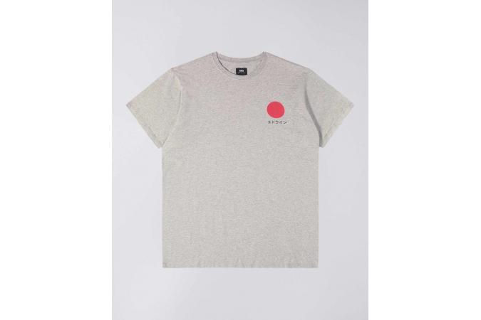 JAPANESE SUN TS COTTON SINGLE JERSEY GREY MARL GARMENT