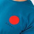 JAPANESE SUN TS COTTON SINGLE JERSEY SAXONY BLUE GARMEN