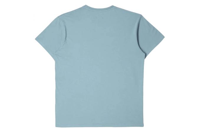 Camiseta Edwin Pocket Ts Blue Fog Garment Washed
