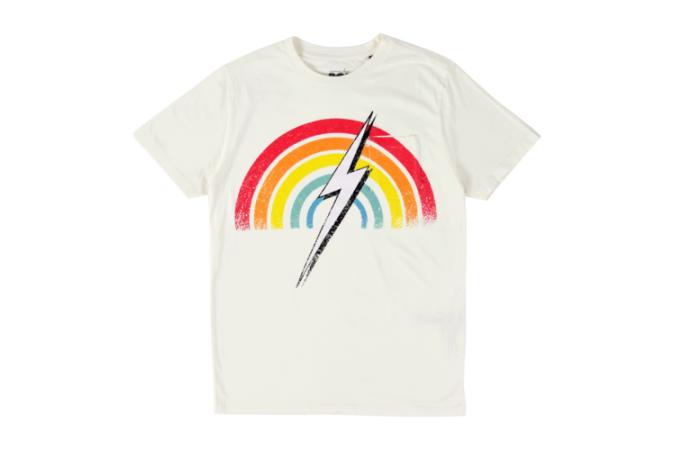 RAINBOW POCKET TEE EGRET