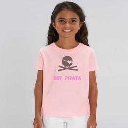 Camiseta Soy Pirata Jnr Rosa